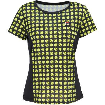 [フィラ] TENNIS 庭球 庭球 半袖ティーシャツ 力くらべティーシャツ CZ6SGW053 レディース 黒いこと M