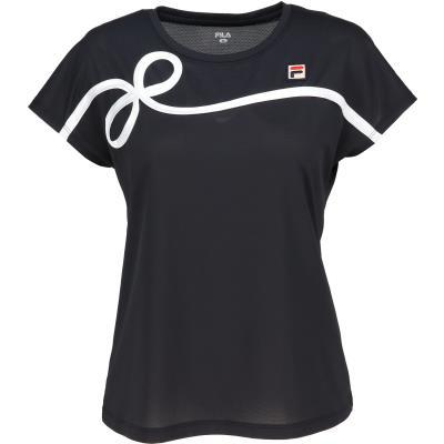 [フィラ] TENNIS 庭球 庭球 半袖ティーシャツ 力くらべティーシャツ CZ6SGW061 レディース 黒いこと XL