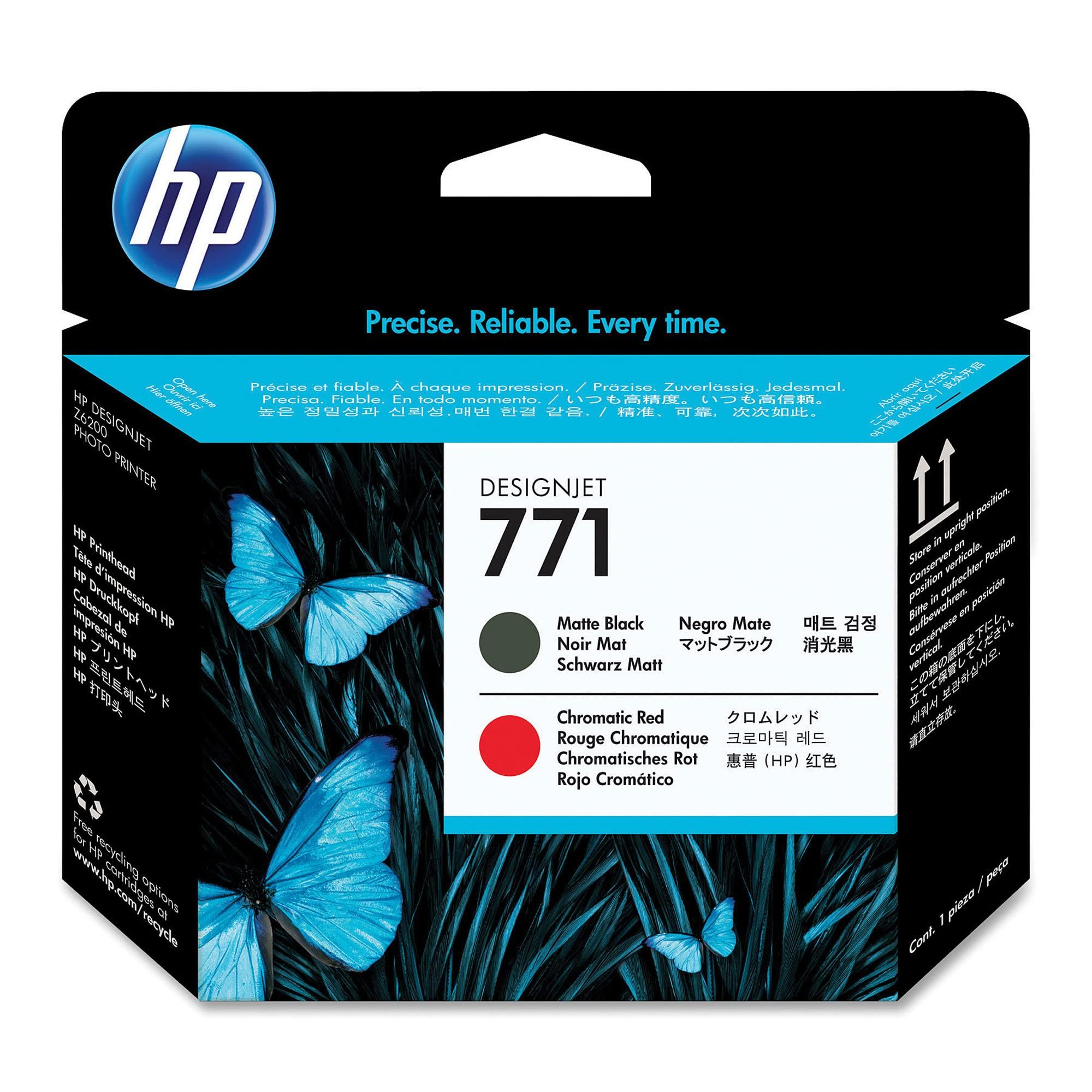 HP HP771 刷り上げる頭顱 引っ敷き黒いこと/Cr赤いこと CE017A 1個