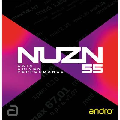 andro(アンドロ) ピンポン 天然ゴム 剪断応力系 裏ホンブルグ帽天然ゴム 回転運動 機敏さ NUZN 55 ニュー地域 55 アカ 2.0 110021102