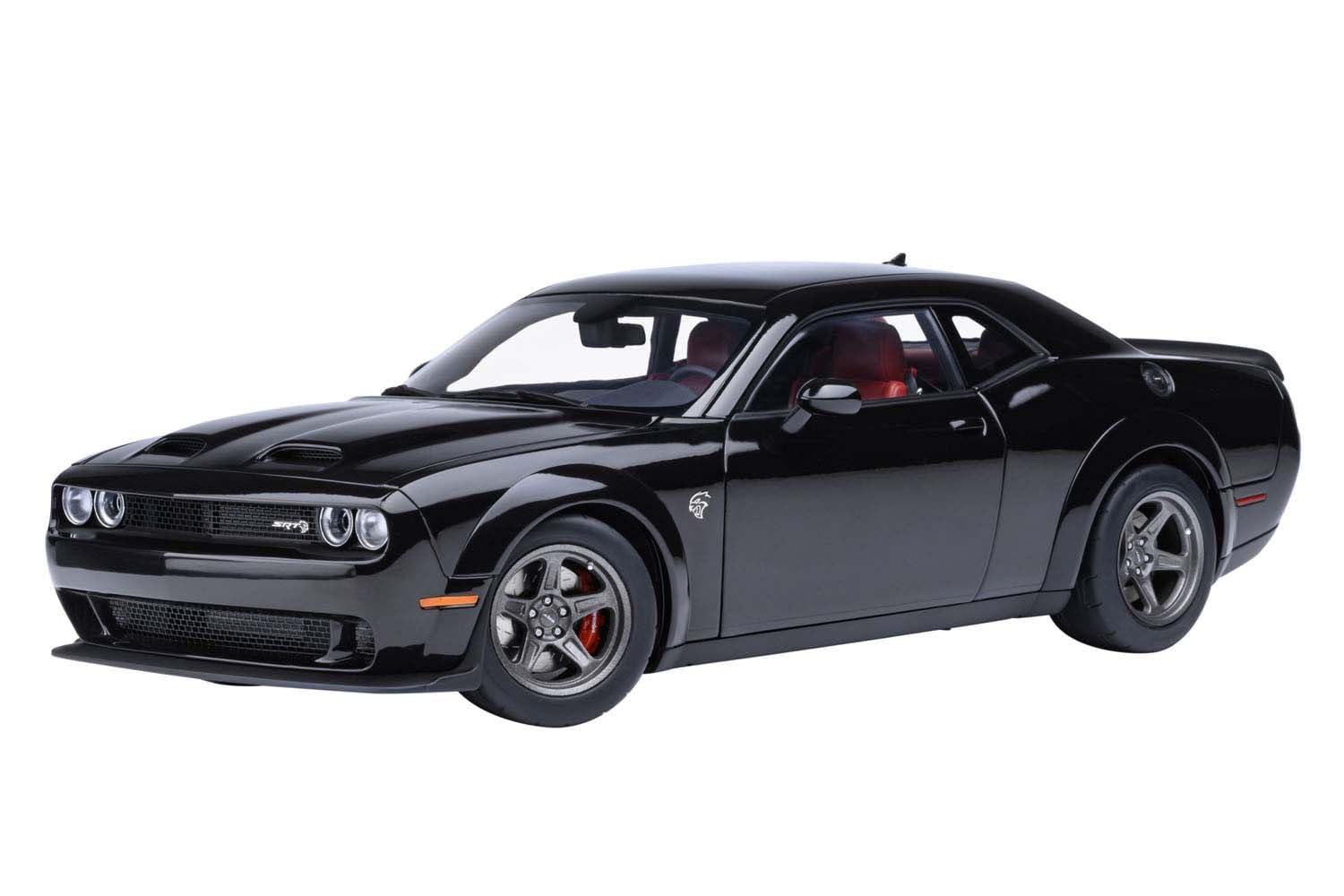 オート作物 (AUTOart) 1/18 ダッジ チャレンジャー SRT 百貨店 買い溜める 2023 (黒いこと [PITCH BLACK]) 切り上げる品 71765