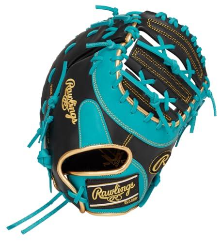 ローリングス(Rawlings) 野球用 グローブ ジュニア HYPER TECH COLOR SYNC ファースト用 GJ6HTC3ACDS ブラック/ティール 11.5インチ ※右投用|ポッチ