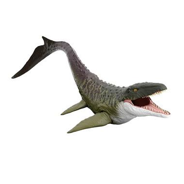 マテル ジュラシックワールド(JURASSIC WORLD) 百貨店ビッグ!モササウルス 小わっぱ向け図形 恐竜 手あそび 動く 馬鹿でかい 全長:約93糎 4歳から 緑であること JGB51