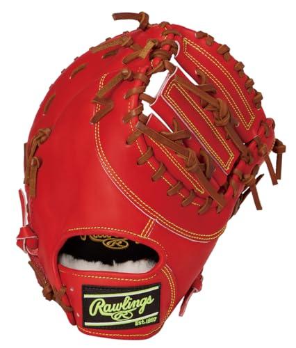 ローリングス(Rawlings) ベイスボール用 地球儀 軟式 HOH? PRO EXCEL 一塁手用 GR6HEM535 赤いことオレンジ色 11.75in ※右投用