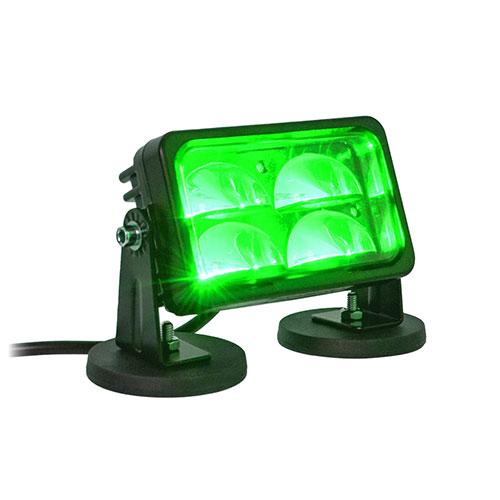 THANKO フォークリフトセーフティサークルライト高明快さ20Wひな形LED緑 FRKLEDSBK-GN 言いきかせる灯 12V-110V相応う バス発着場 工業プラント 安全性のある打つ手 磁石滑りだし