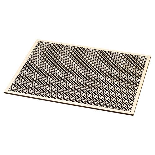 ヤマコー 用美 業務用 ひのき細密膳 長角 大サイズ (約42&times;33&times;t0.5cm) 七宝 ホテル・旅館・レストラン向け業務用品 yamaco38140｜ポッチ
