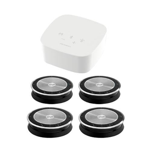 JADE TH-EX 304 会議用マイクスピーカーフォン 無線 TALKHUB II+EXPAND30&times;4台 20名以上の大会議室に J-TH-EX-304｜ポッチ 235,033円