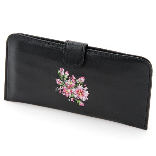 【日本製】夢詩集 桜 薄束入れ カラー:ブラック