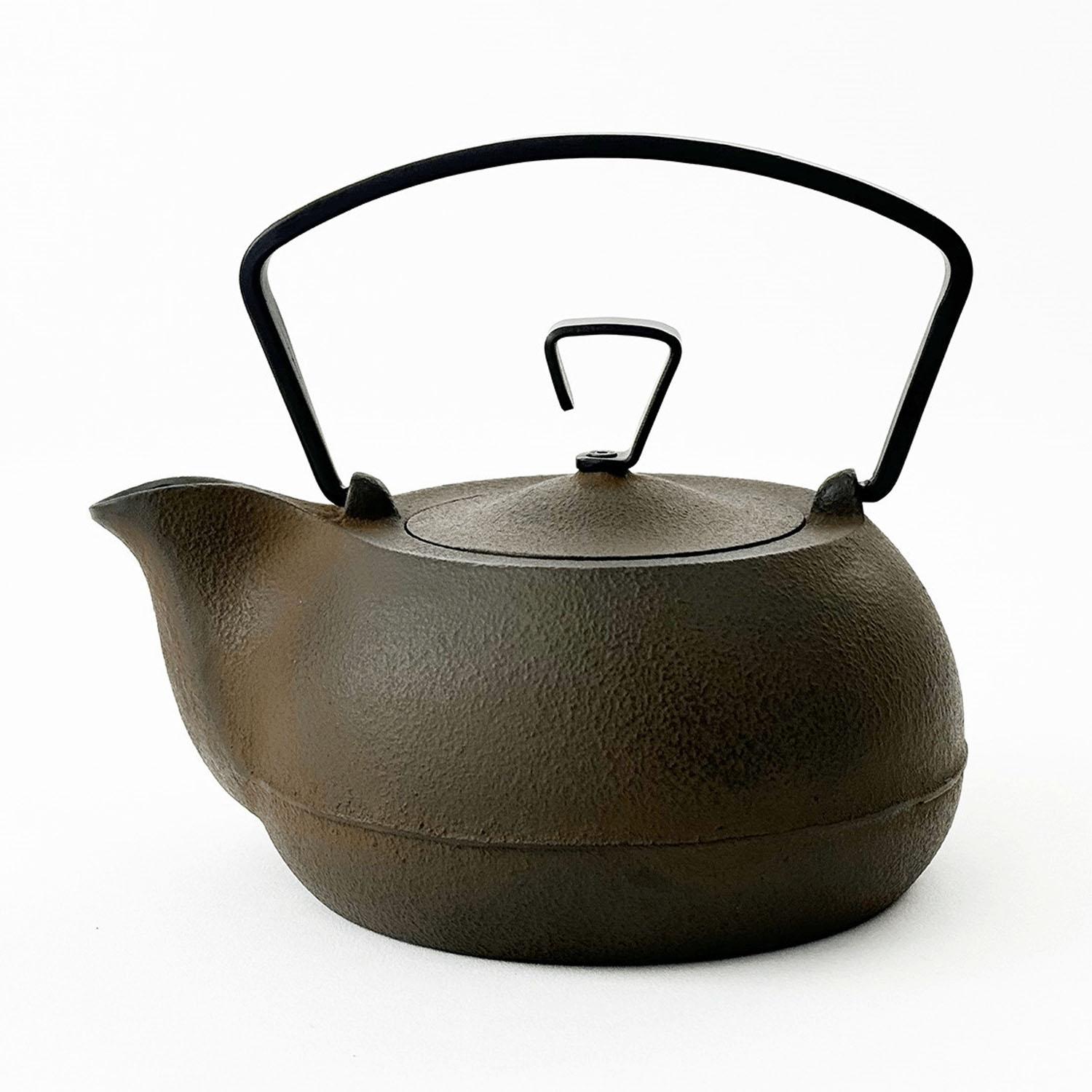 南部地方鉄瓶 キャストアイアンケトル 0.7L 直火・IH200V相応う さび茶完成