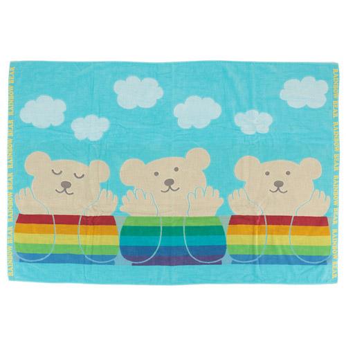 【期間限定価格】レインボーベア デイズ3 大判バスタオル 71 サックス カラー:71 サックス画像