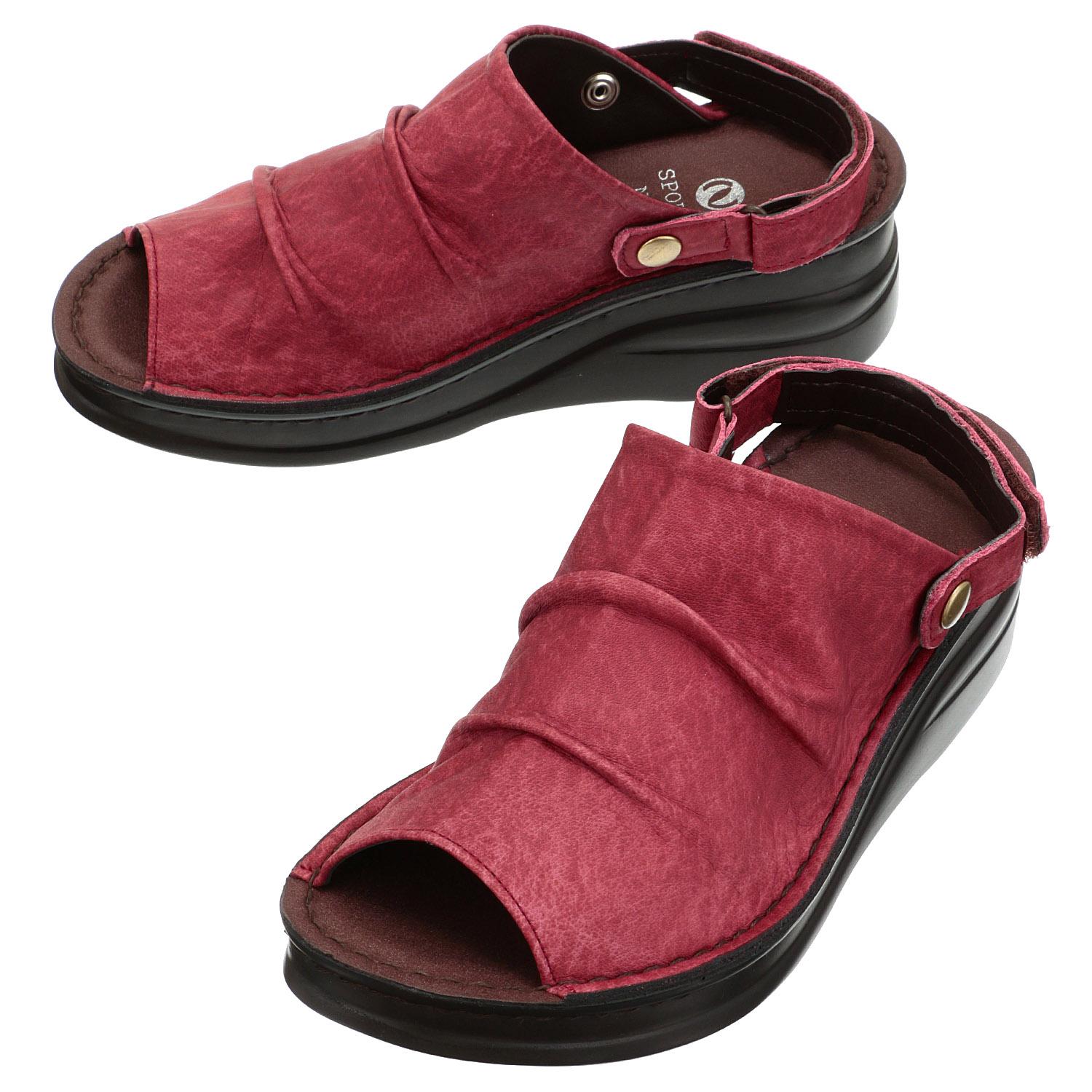 SPORTS NINE 2WAYサンダル ワイン L
