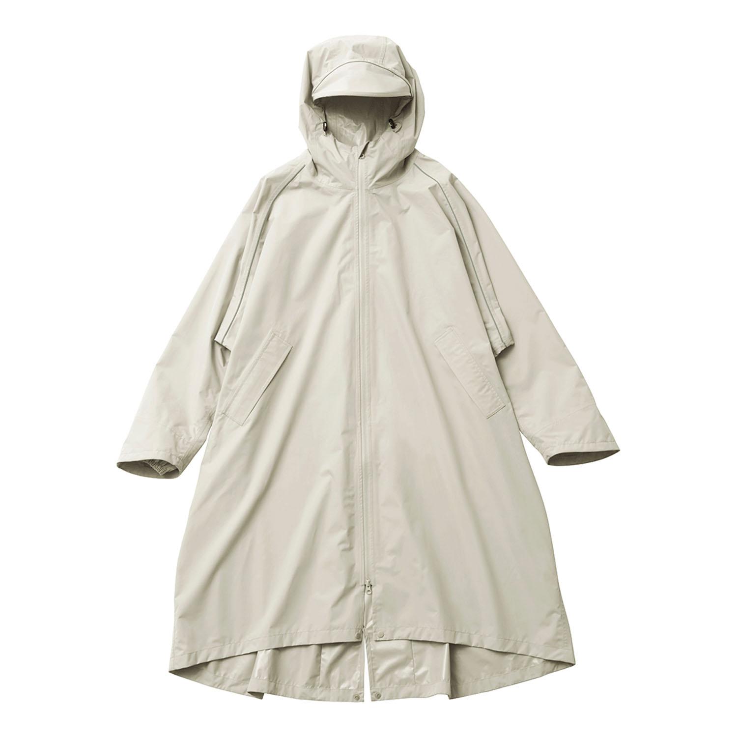【because】 サイクルレインコート グレージュ