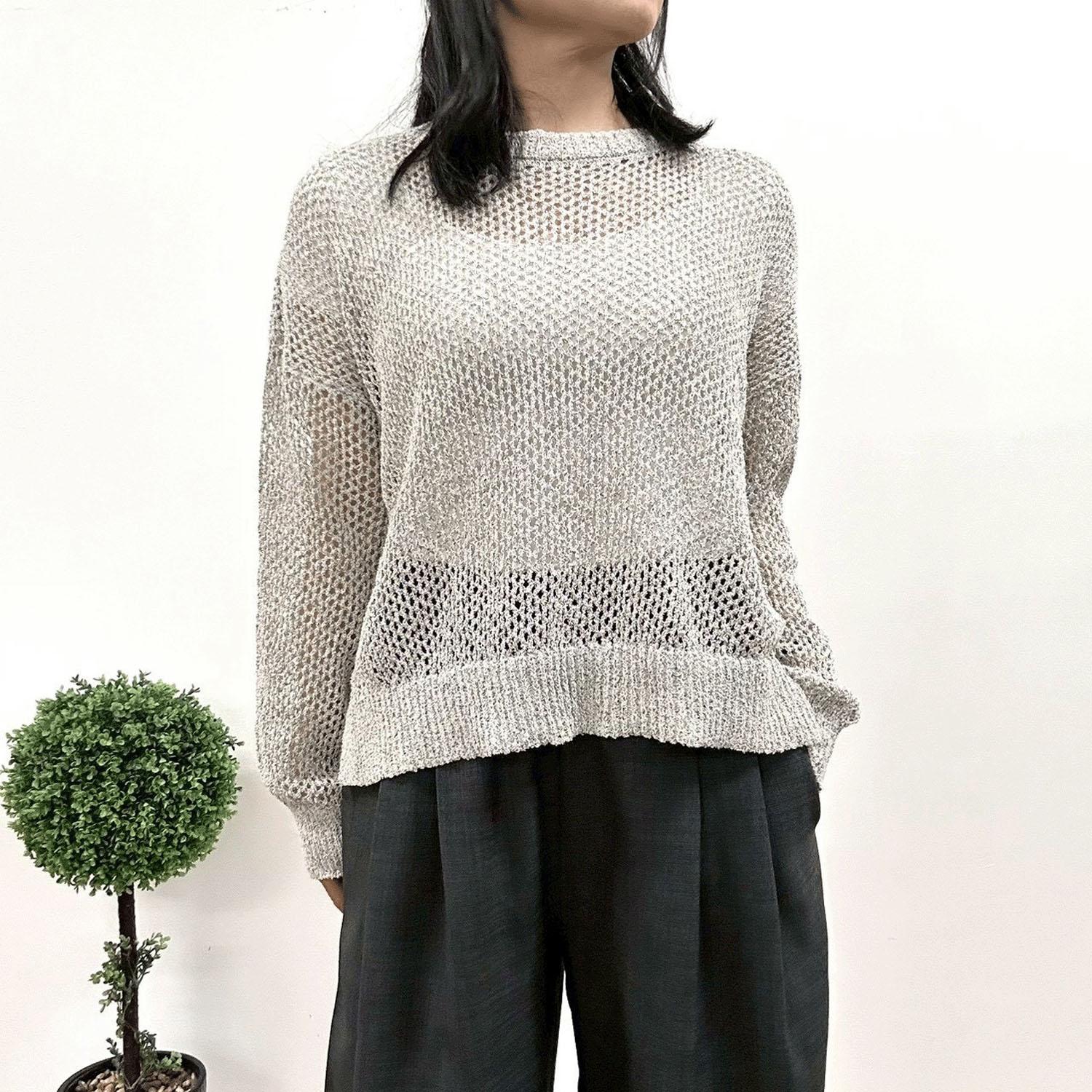 MONiLE 透かし編み長袖編み物 皮膚軟化剤 F(無償性)