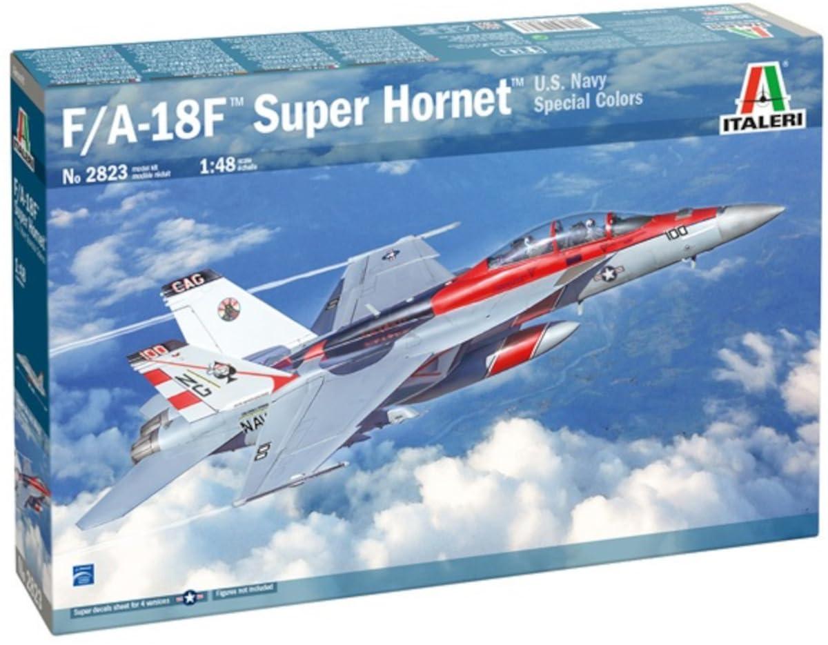 イタレリ タミヤ 1/48 飛行機シリーズ No.2823 アメリカ F/A-18F スーパーホーネット 米海軍特別塗装 プラモデル 38104