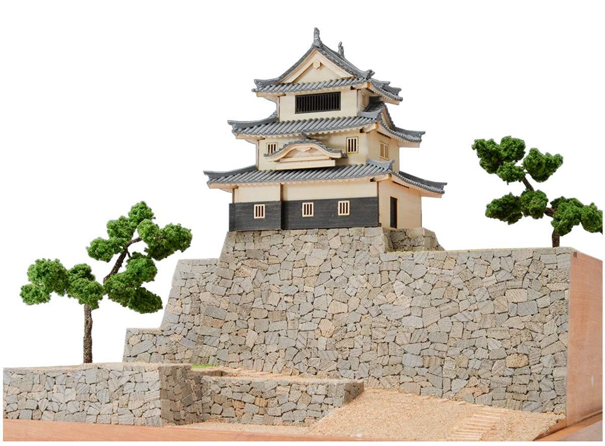 ウッディジョー 1/150 丸亀城 木製模型 組み立てキット