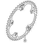 シマノ (SHIMANO) リペアパーツ チェーン店輪っか 50T (1/2′′×1/8′′) FC-7710 Y16S50001 その他-自転車用パーツ
