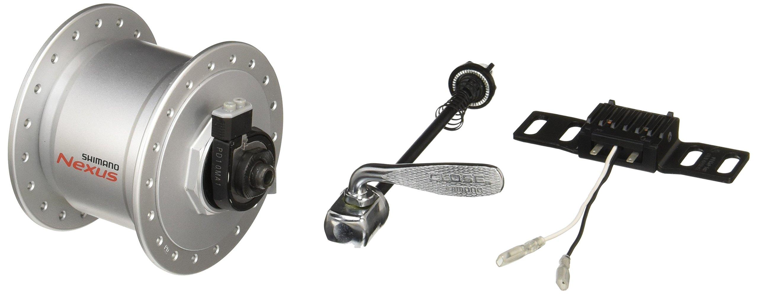 シマノ(SHIMANO) こしき発電機 DH-C3000 しろがね色 36H QR E2 6V-3.0W OLD:100粍 EDHC30003NQAASG 0