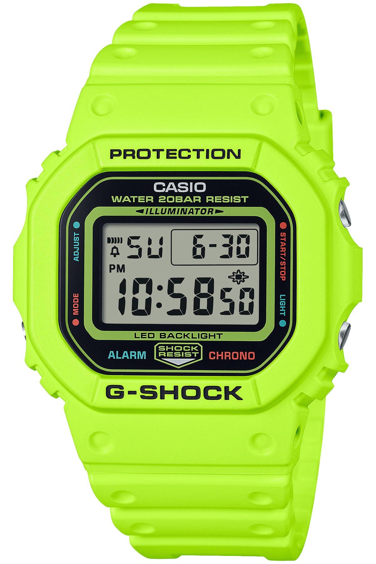 美品 G-SHOCK DW-5600CU イエロー CASIO G-Shock Square 'Yellow' DW-5600CU-9