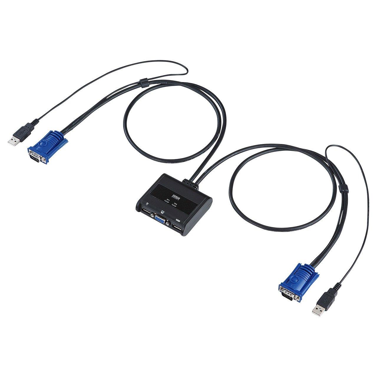 サンワサプライ マイコン自動小銃うつり変わり器(2:1) SW-KVM2UUN
