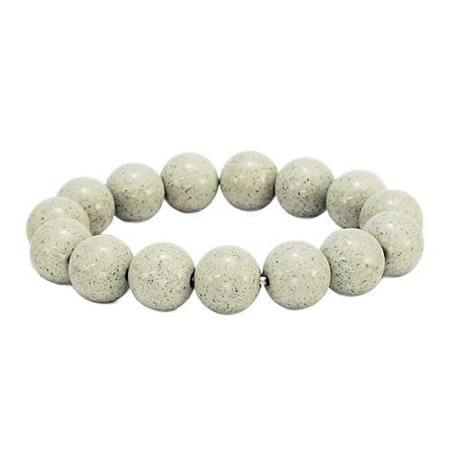 TENKAPAS 【M2/内周約17cm】 台湾からの宝もの 北投石 14mm ブレスレット パワーストーン 一連数珠タイプ ベージュカラー b8614-m2 9,036円