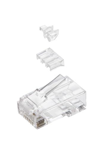 エレコム 自作用RJ45コネクター(ガイドパーツ付き/100個入り) LD-6RJ45T100/L|ポッチ