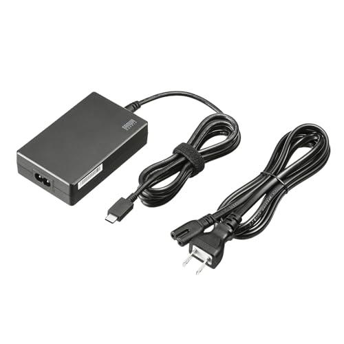 サンワサプライ USB PD対応AC充電器(PD100W・TypeCケーブル一体型) ACA-PD94BK｜ポッチ