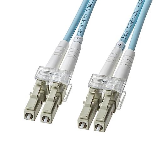 サンワサプライ アーマードメガネ型光ファイバケーブル(マルチOM3、LC×2-LC×2、2m) HKB-AMOM3LCLC-02