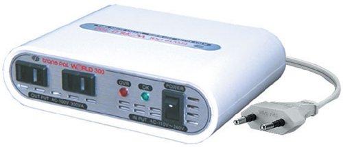 スワロー電機 受注生産のため納期約2週間電圧安定機能搭載変圧器110-240V対応　300W WORLD-300｜ポッチ