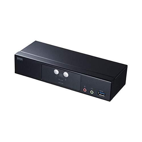サンワサプライ DisplayPort相応うマイコン自動小銃うつり変わり器(2:1) SW-KVM2HDPU