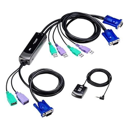 サンワサプライ 手元取り替えっこ付き添い人マイコン自動小銃うつり変わり器(2:1) SW-KVM2WVUN2