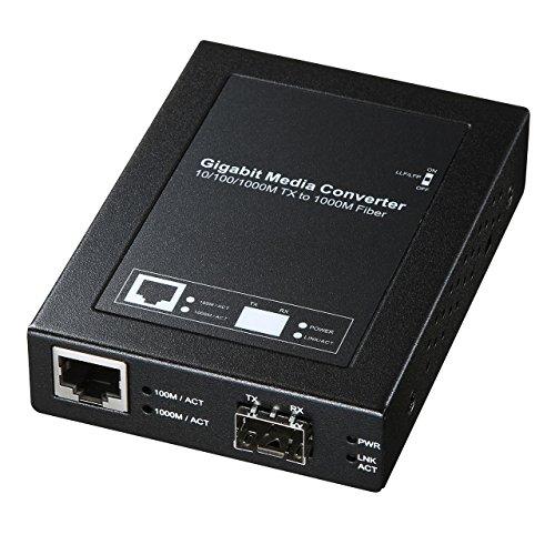 サンワサプライ 光メディアコンバータ(SFPモジュール・マルチ/シングルモード・ブリッジ型) LAN-EC212RF
