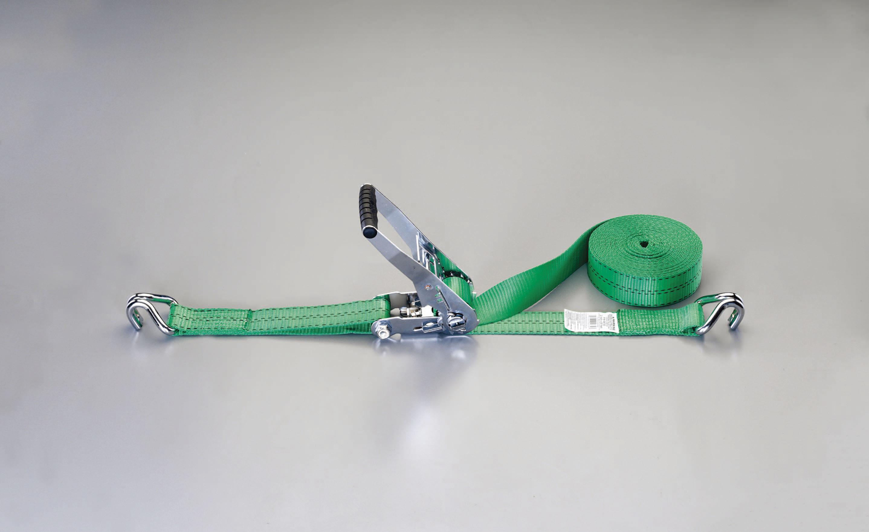 1500kg/50mmx9.1m ベルト荷締機(ラチェット式) EA982BC-6