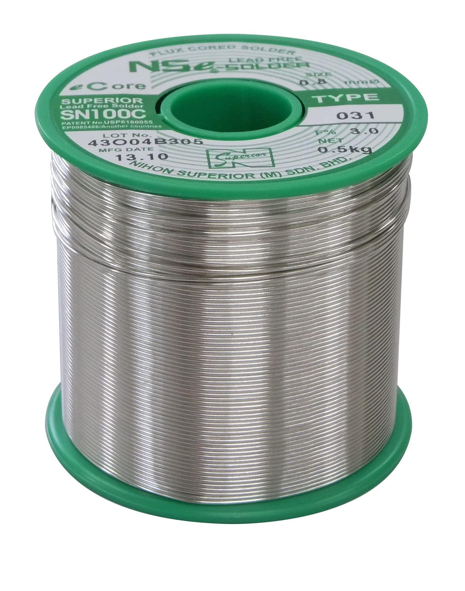 1.2mm/500g ヤニ入り半田(鉛フリー/RoHS対応)