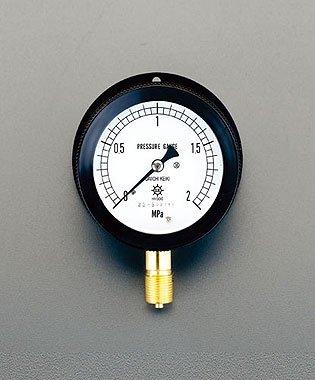 エスコ G3/8\"/75粍/0-2.0MPa剪断応力計(唾液付密閉) EA729DS-30"