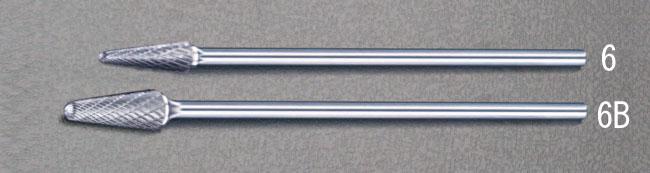エスコ 12x30x180粍/6粍軸[Coated]超硬赤ちょうちん EA819VL-6B