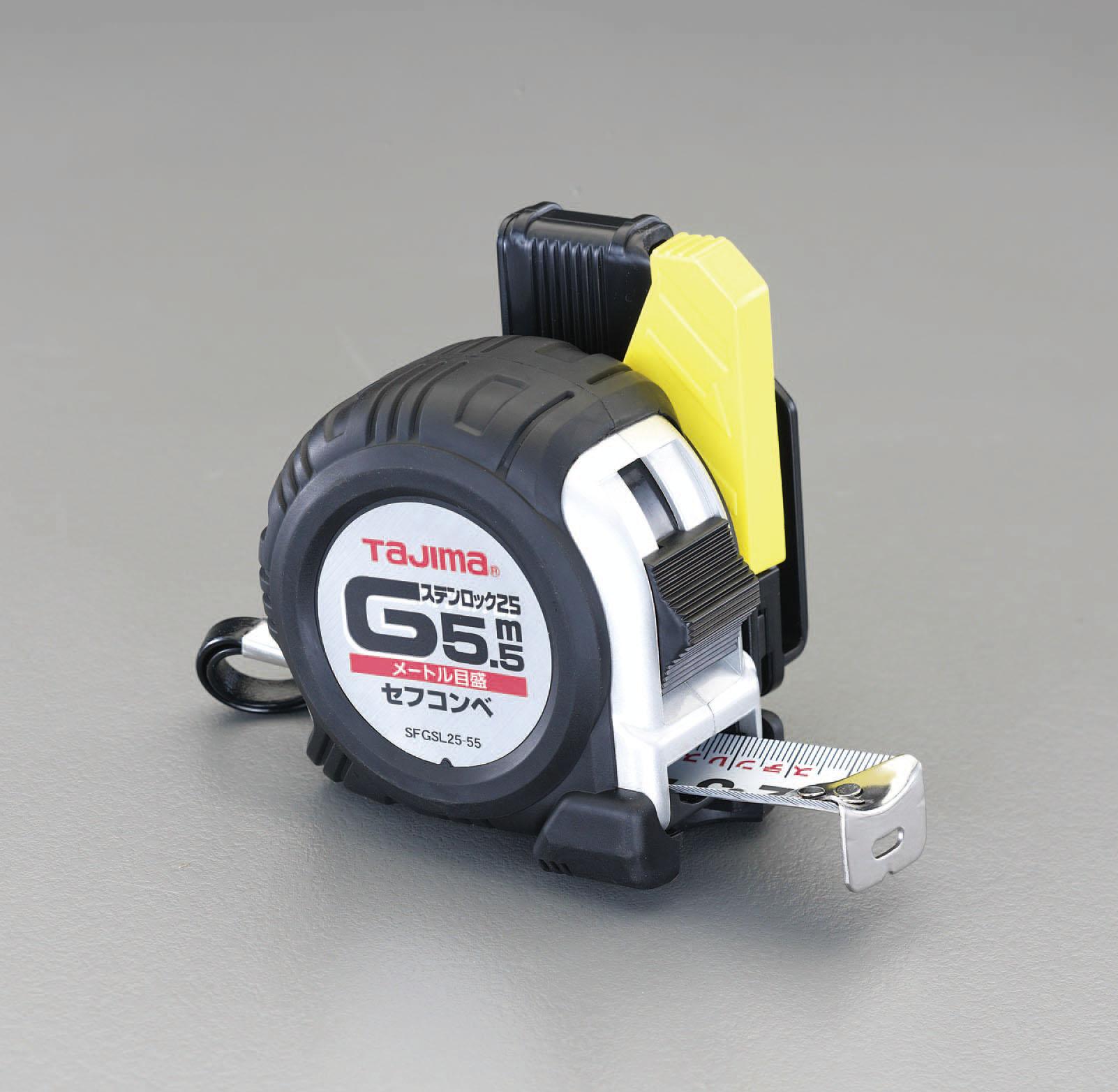 エスコ 25mmx7.5mメジャー(ステンレス製/ホルダー付) EA720JF-575