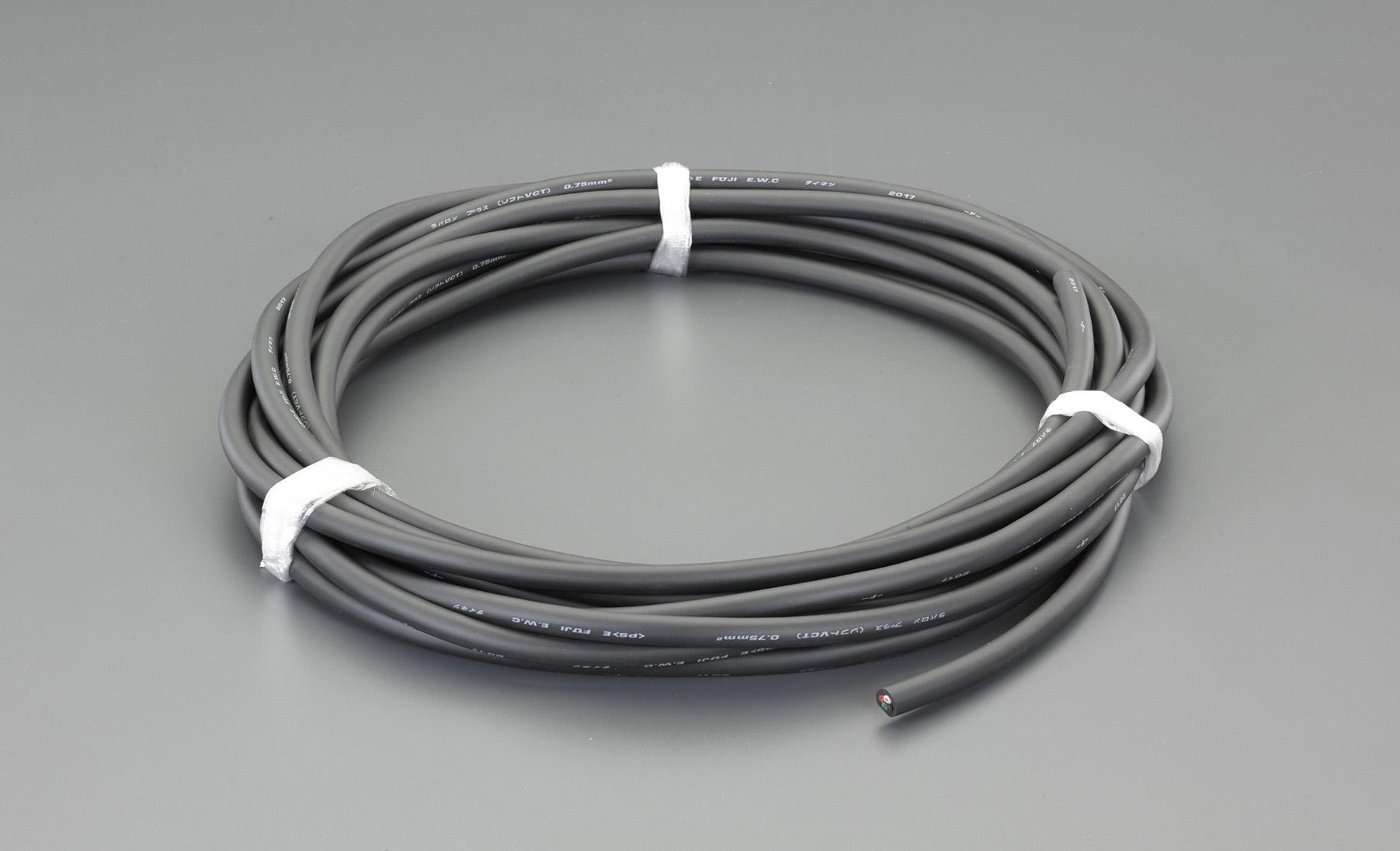エスコ 2 粍2x10m/4芯 ビニールキャブタイヤケーブル EA940AG-570