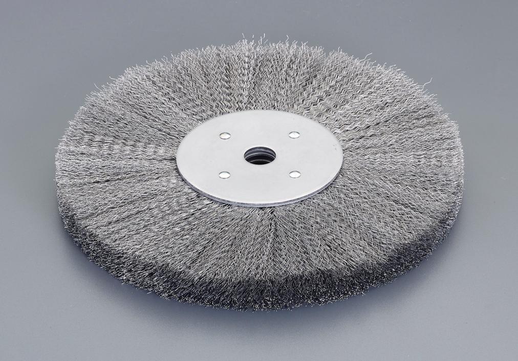 エスコ(ESCO) ワイヤーホイール(フランジロック式/スチール製) 200mm/19.0mm EA818-262
