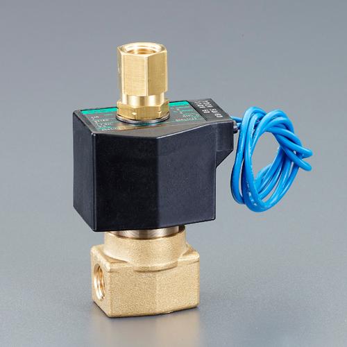 エスコ(ESCO) 3道のり電磁弁 AC100V・Rc1/4\"(2.3粍) EA153HK-5"