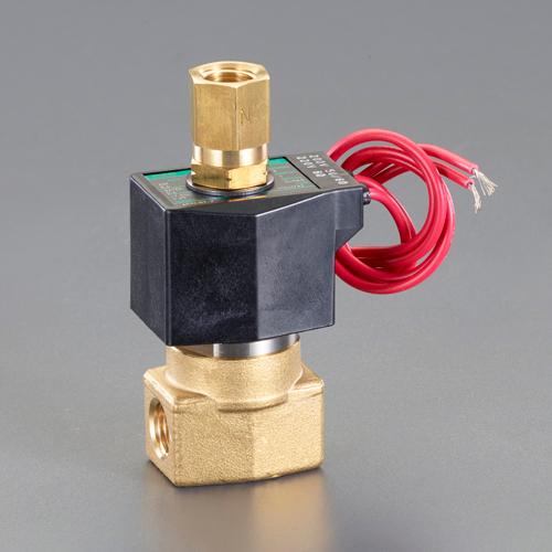 エスコ(ESCO) AC200V・Rc3/8\" 2.3粍 3道のり電磁弁 EA153HK-8"
