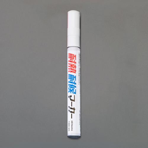 ESCO 油性・耐熱耐候目じるし 12本 [白/中字] EA942CD-102 DIY・工具-花・ガーデン・DIY-その他