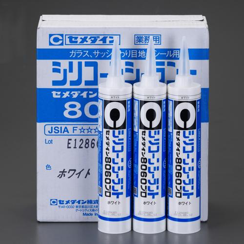 ESCO シリコーンシーラント ダークブラウン/10本 330mL EA930AN-27A
