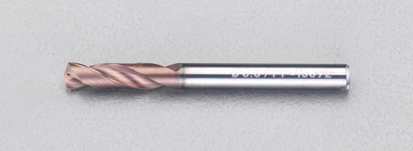 エスコ 2.5x50mmドリルビット(超硬・コーティング) EA824AY-2.5