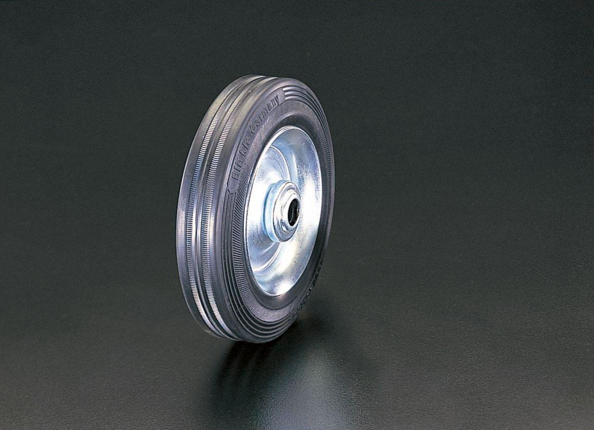 250x60mm 車輪(ラバータイヤ・スチールリム・ローラーベアリング EA986MG-250