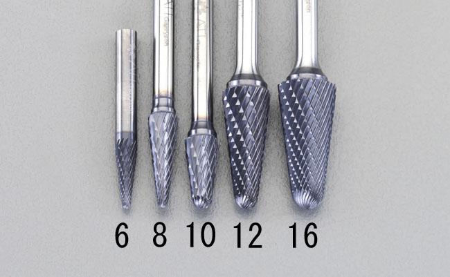 16x33mm/6mm軸[Coated]超硬バー