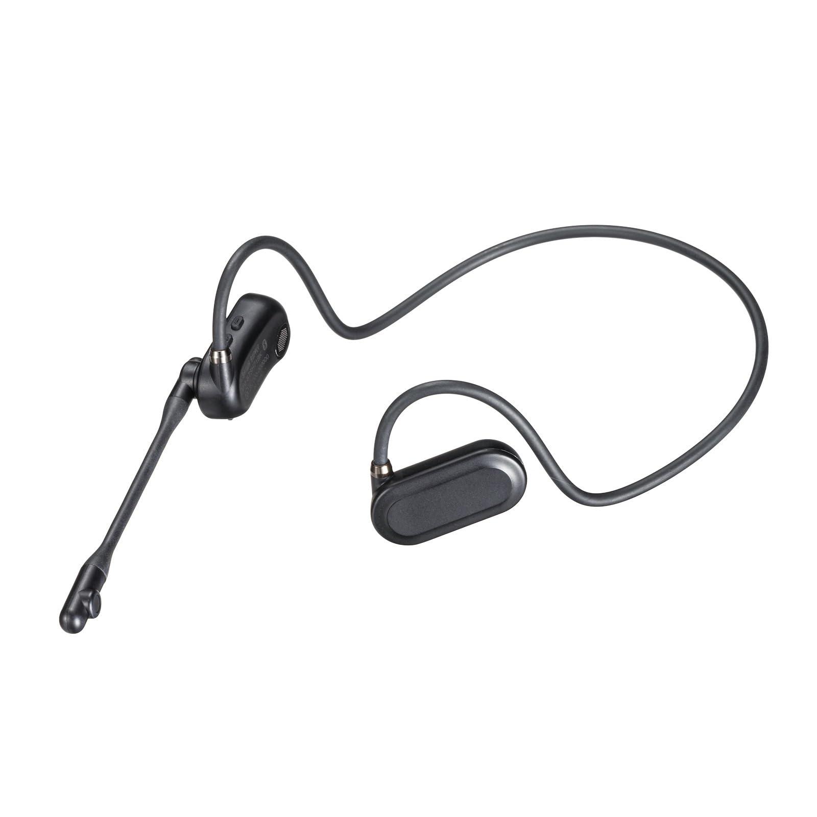 サンワサプライ 超軽量Bluetoothオープンイヤーヘッドセット MM-BTSH71BK｜ポッチ