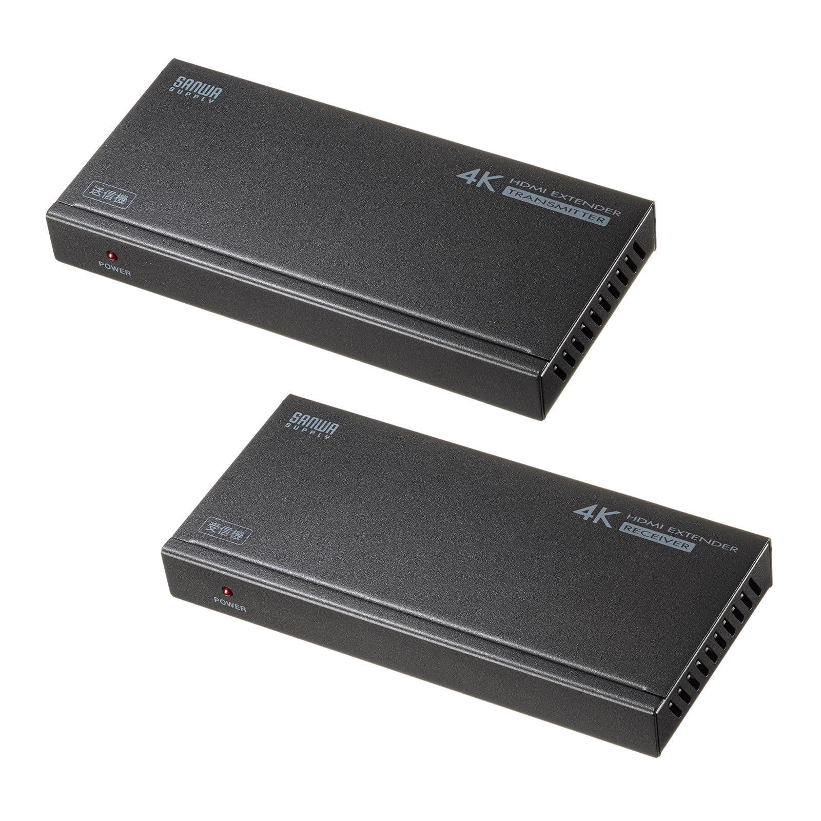 サンワサプライ HDMIエクステンダー(4K対応・120m延長) VGA-EXHDPOC｜ポッチ
