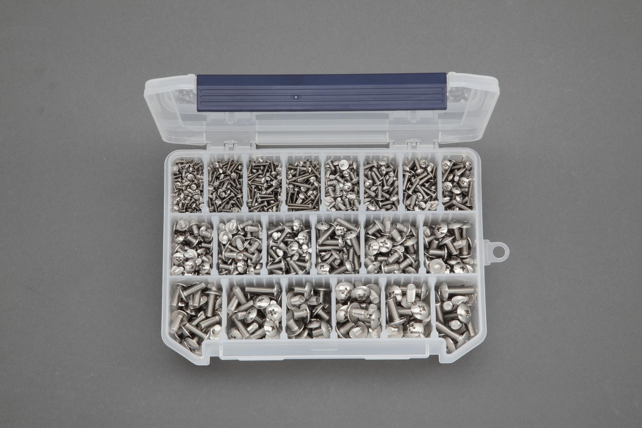 M2ーM6トラス頭小ねじセット(ステンレス製) 205×145×40mm