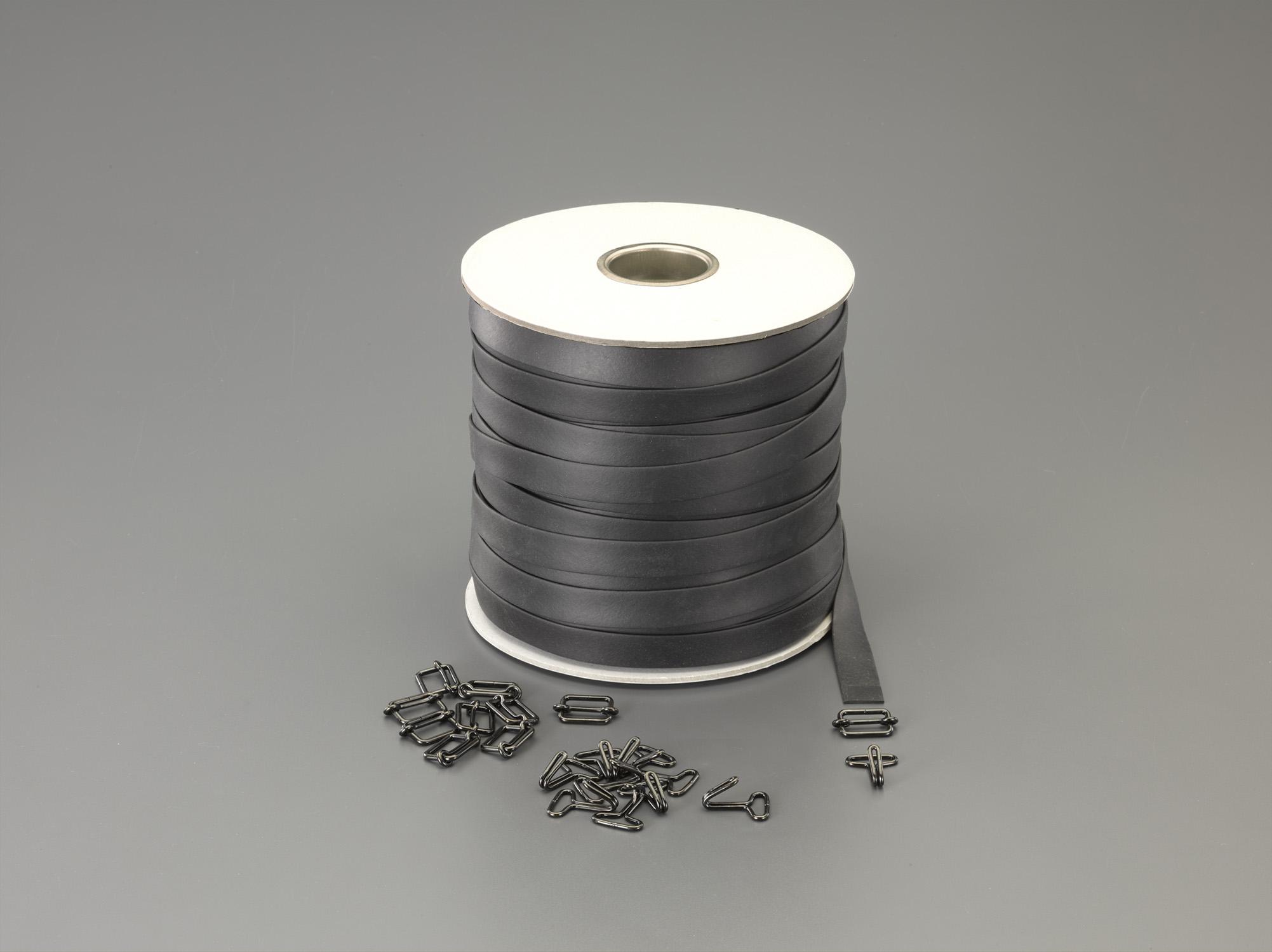 エスコ 20x2.0mmx100m平天然ゴム荷縄(金具付) EA628WL-420