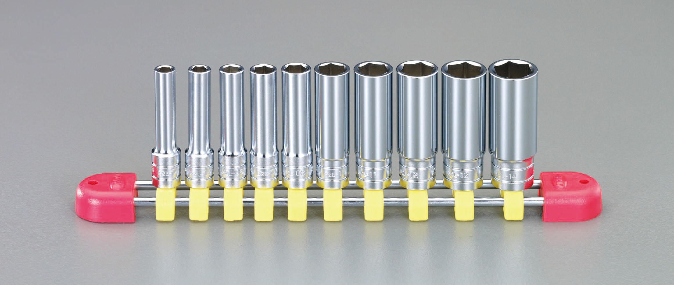 エスコ(ESCO) 1/4\"sq ディープソケットセット EA618NC-3"